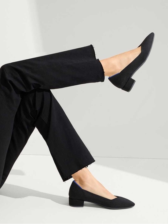 Rothy's Shoes - Rothy's Black Low Block Heel Flats W 9